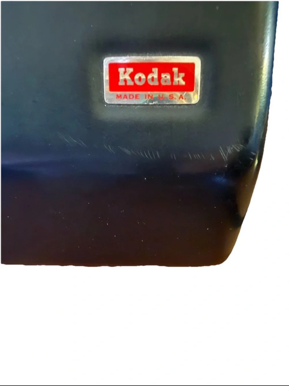 Kodak Instamatic X-90 Camera with Black Body and Red Case Interior